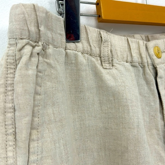 Tommy Bahama Men's Tan Linen Blend Shorts Travel Resort Golf Vacation Wedding - Picture 2 of 10